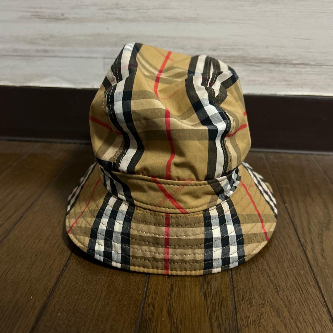 BURBERRY チェック柄 バケットハット S/M