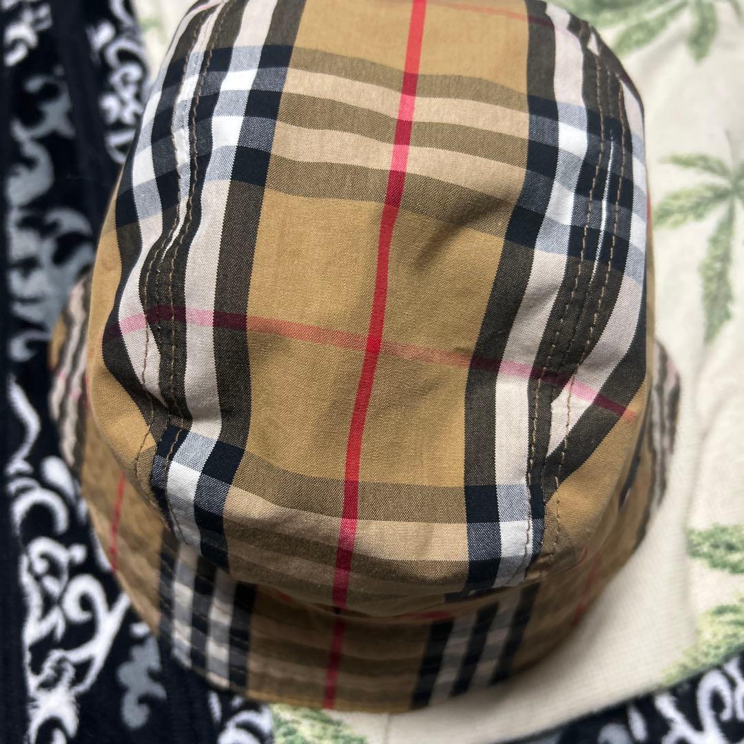 BURBERRY チェック柄 バケットハット S/M