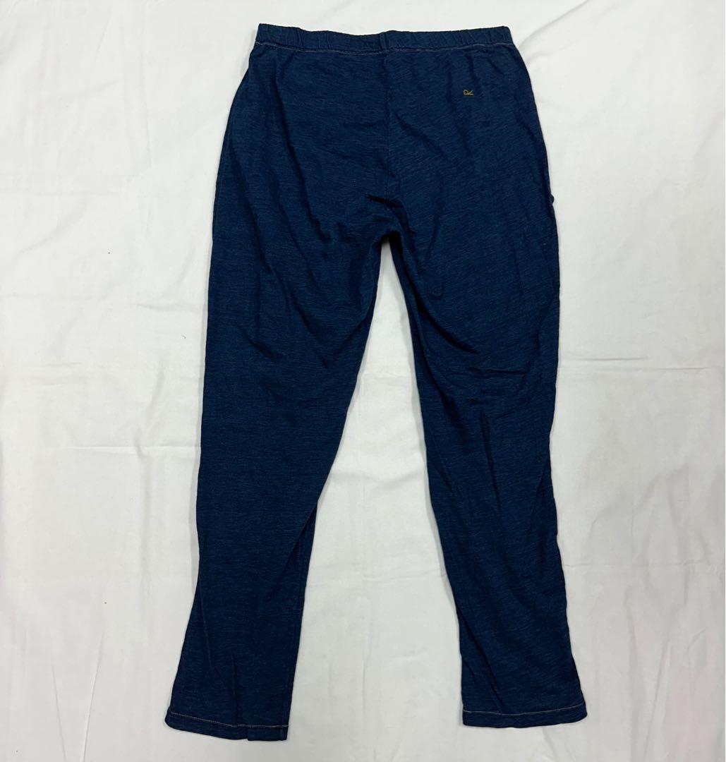 未使用 45R 天竺のスパッツ レギンス 藍染め Mサイズ