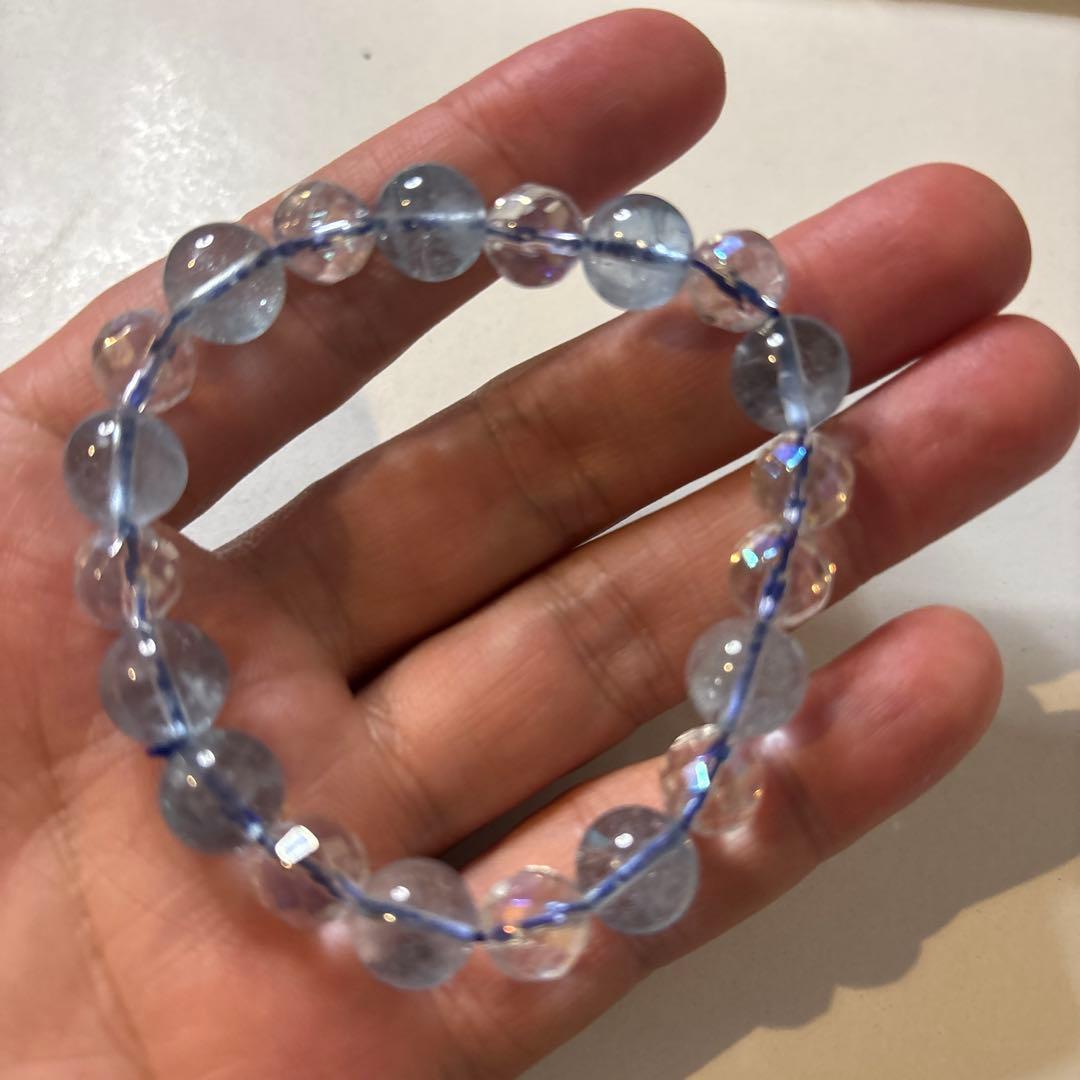 なんじゃこりゃー！綺麗！ピカピカ！トパーズたんとアクアオーラ水晶たん！