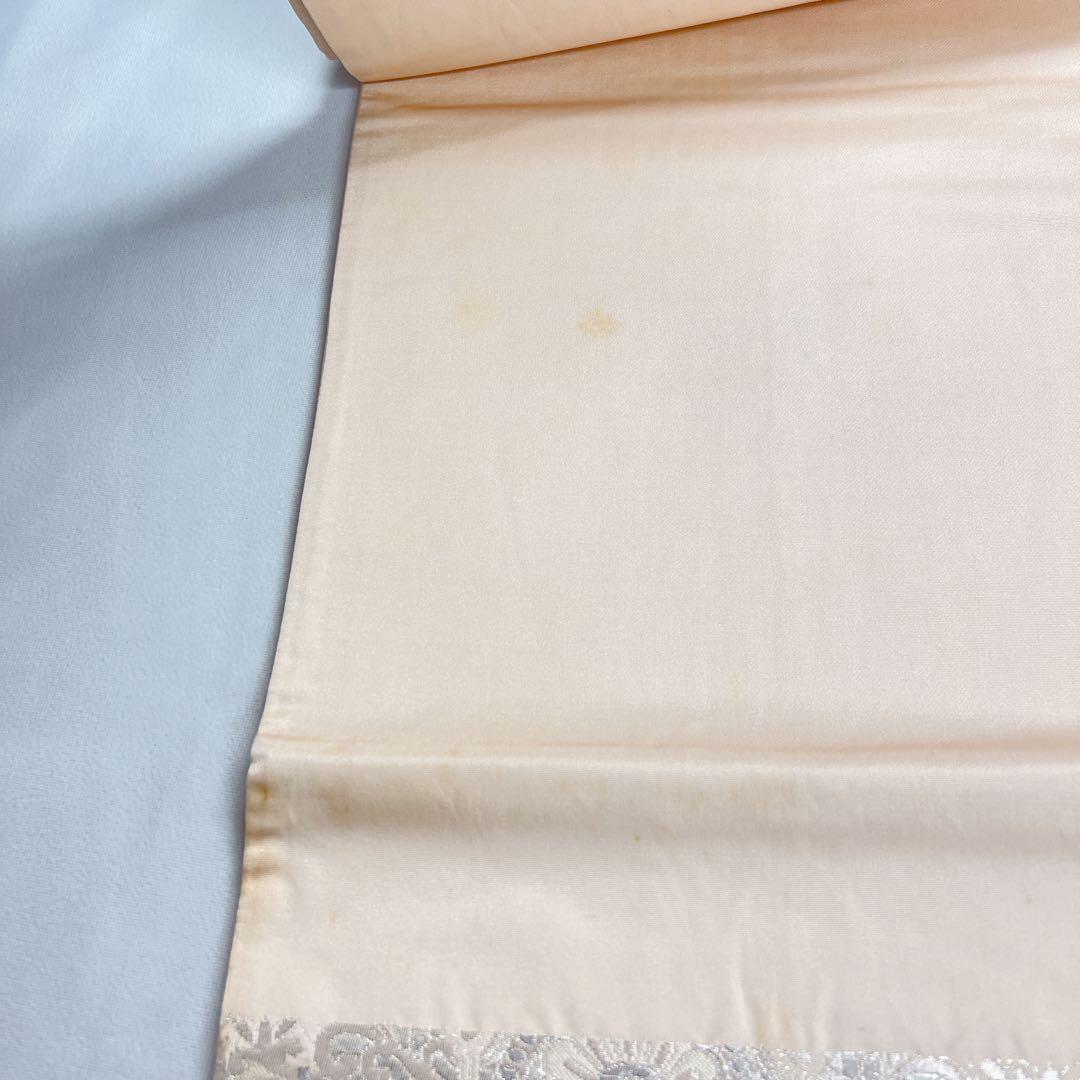 袋帯　華紋　花模様　七宝　銀糸　着物　011tz