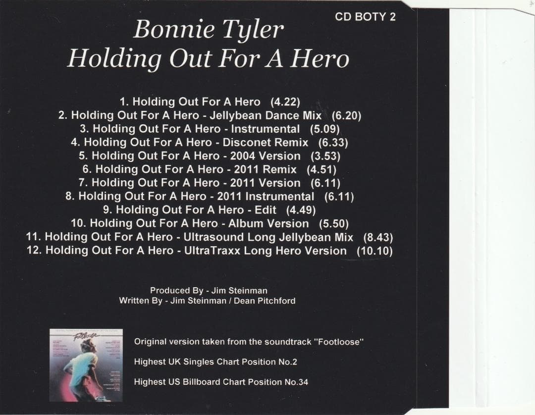 Bonnie Tyler　ヒーロー　12 リミックス 収録 貴重 CD
