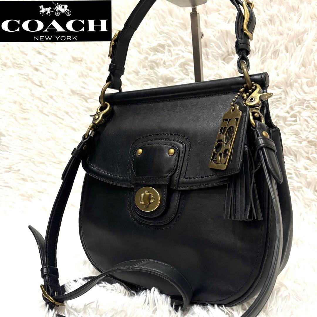 コーチ　COACH ニューウィリス　2way ショルダーバッグ　ブラック