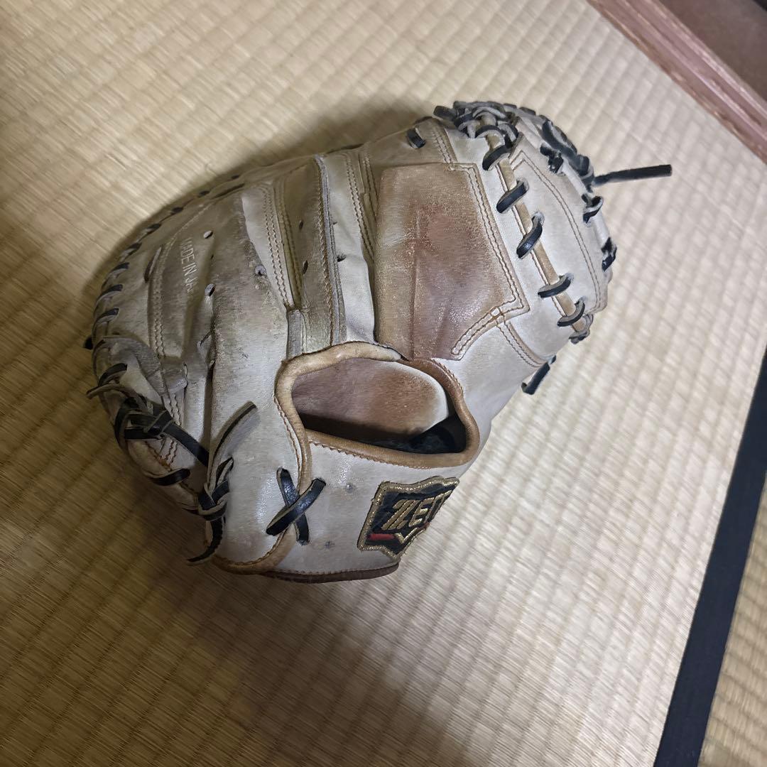 ZETT ホワイト 硬式グローブ