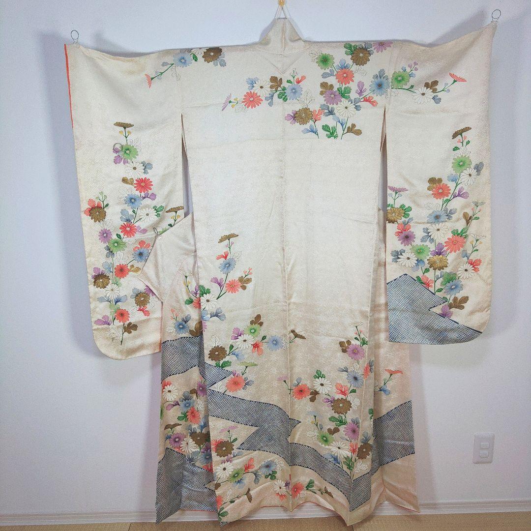 振袖　完全フルセット　25点　成人式　結婚式　前撮り　白　ホワイト　絞り柄　美品