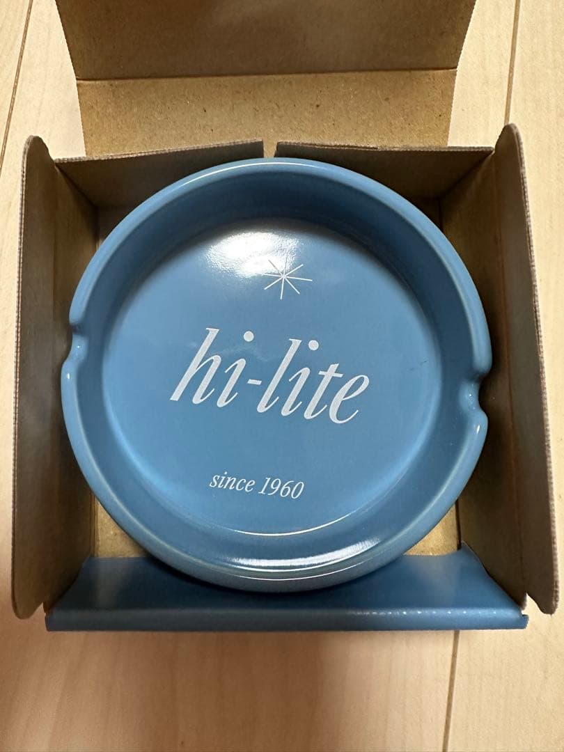 hi-liteオリジナル卓上灰皿 65周年記念モデル　ブルー