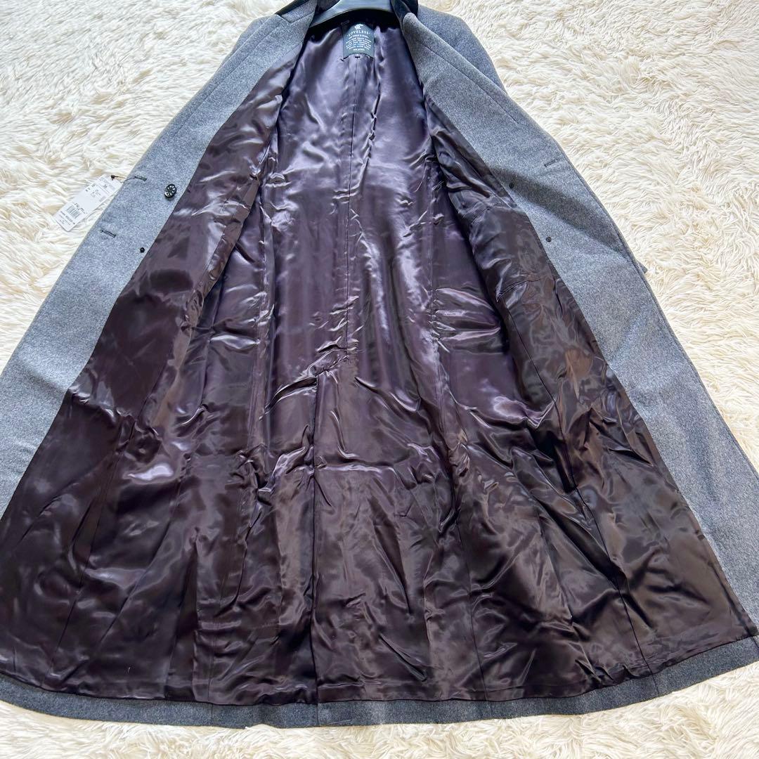 【未使用品】ラブレス　ロングチェスターコート ダブル 切り替え