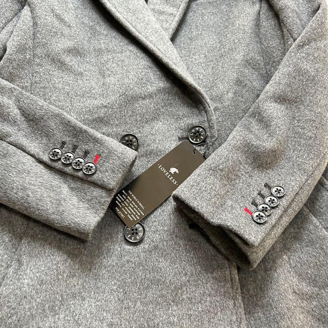 【未使用品】ラブレス　ロングチェスターコート ダブル 切り替え