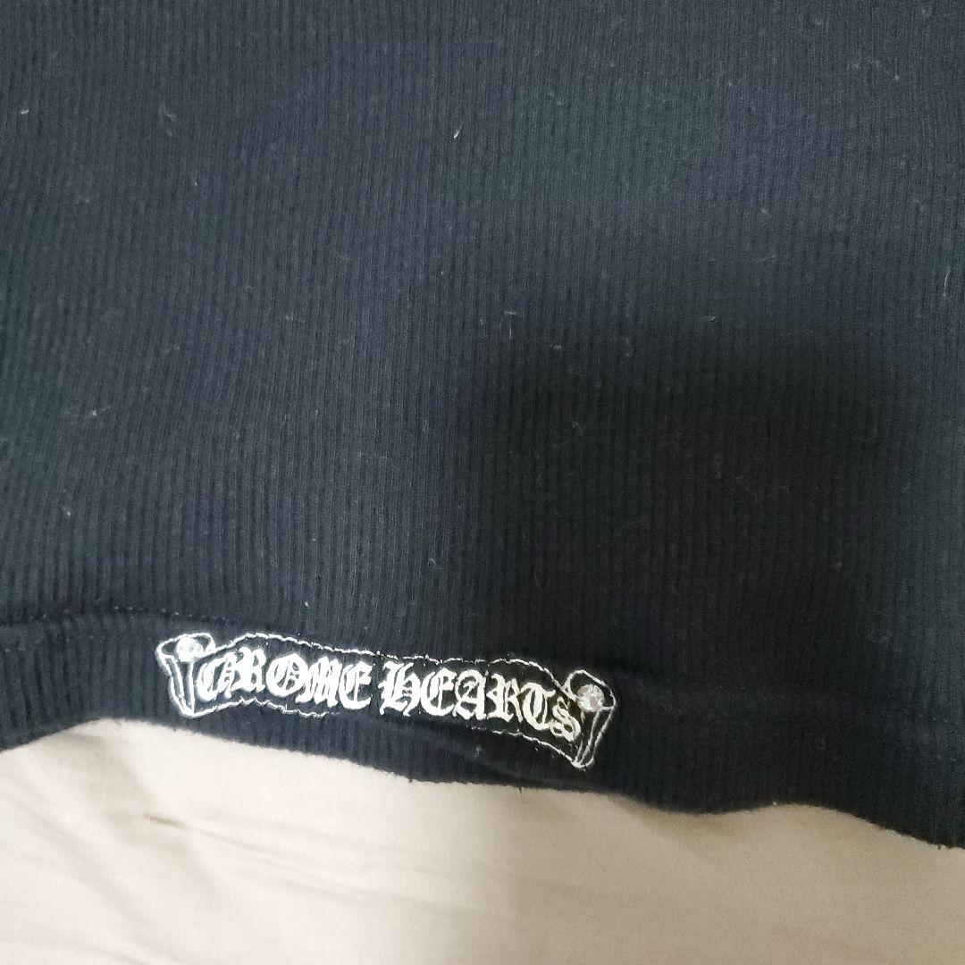 bibiCHROME HEARTSブラッククロス　ビジュー付 タンクトップ