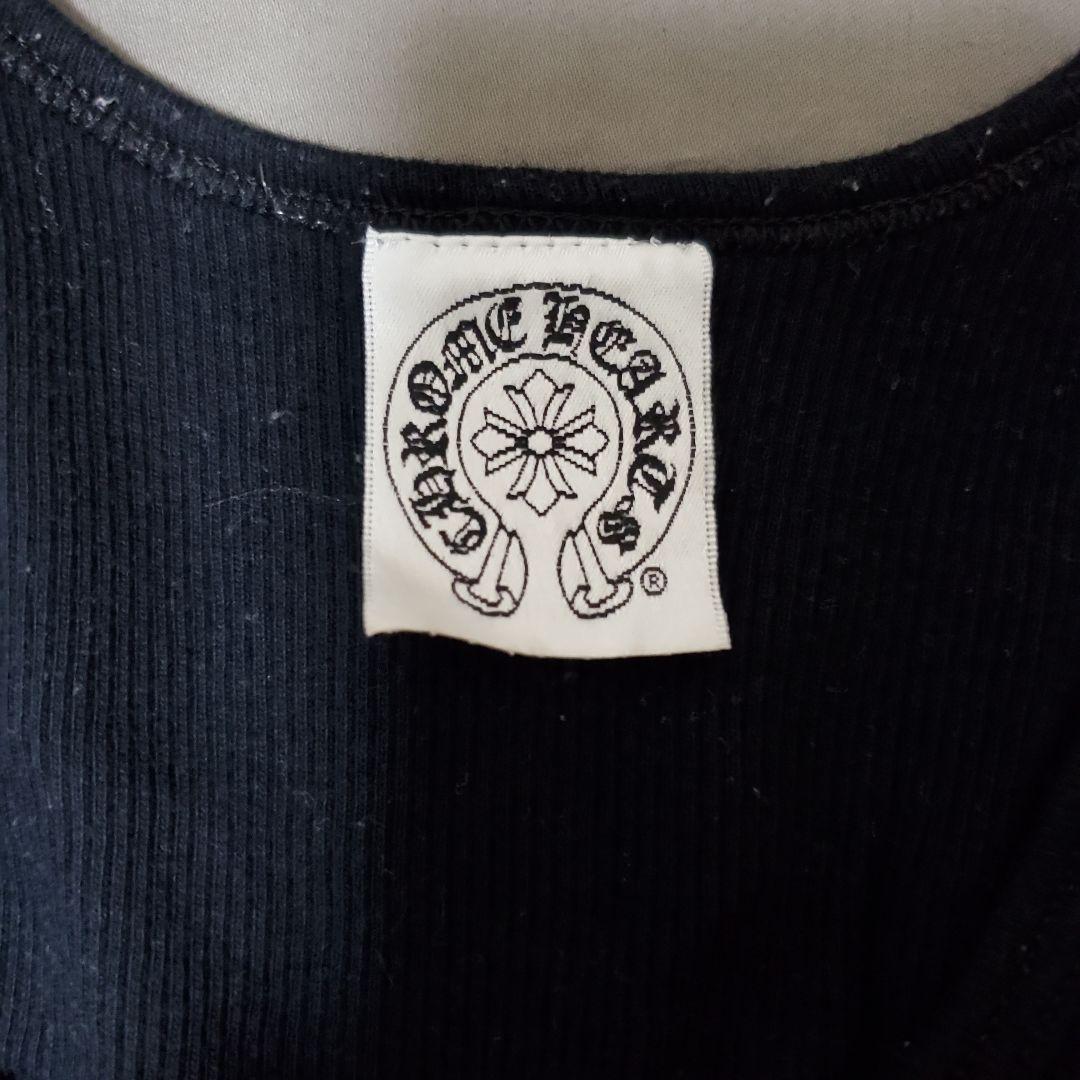 bibiCHROME HEARTSブラッククロス　ビジュー付 タンクトップ