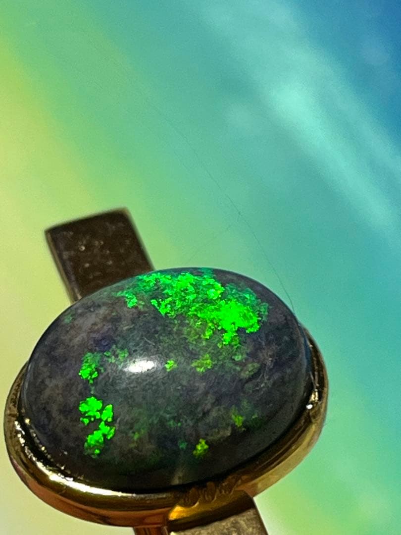 ミポリンさま専用　他の方は入札されないでください　ブラックオパール　ネクタイピン