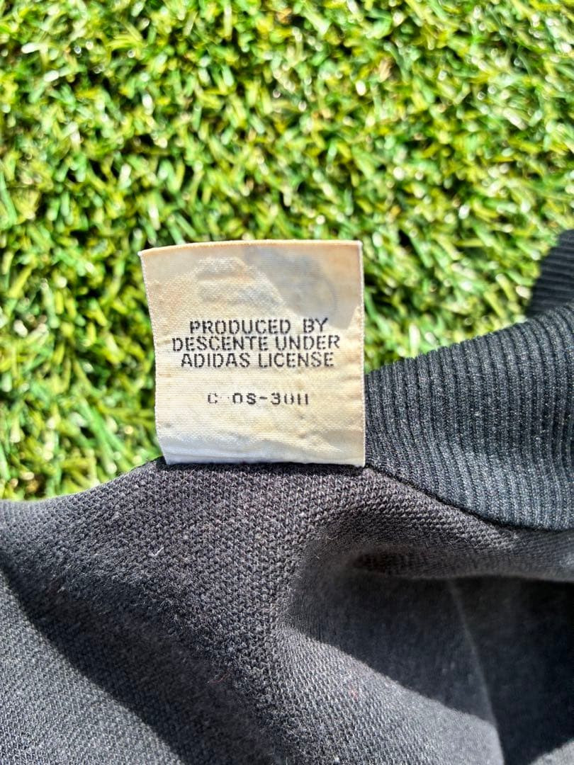 80s adidas アディダス デサント製 トラックジャケット 黒赤