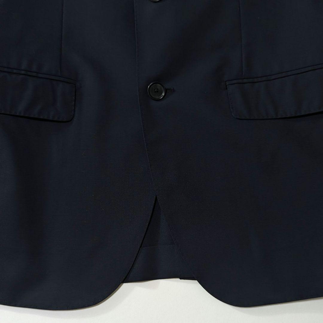 未使用級★TOMORROWLAND　120Sウール　テーラードジャケット　紺　М