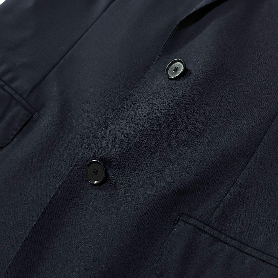 未使用級★TOMORROWLAND　120Sウール　テーラードジャケット　紺　М