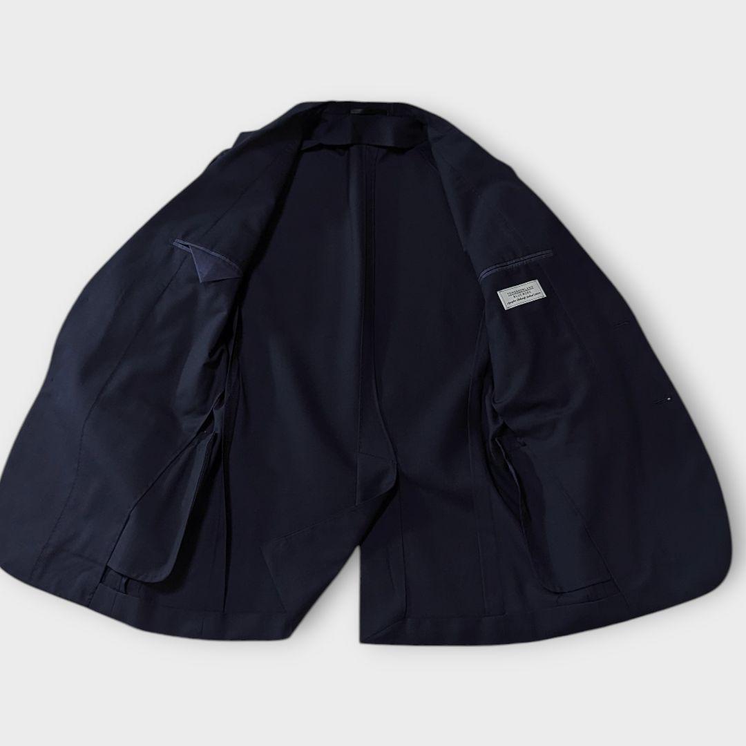 未使用級★TOMORROWLAND　120Sウール　テーラードジャケット　紺　М