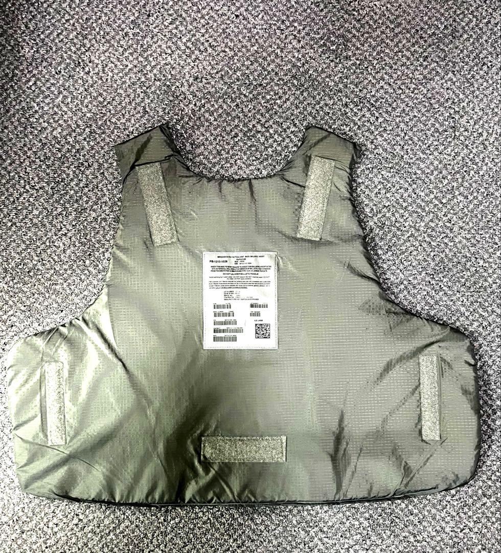 劇レア 米軍実物 放出品 IOTV用 ソフトアーマー極上前後2枚セット Lサイズ