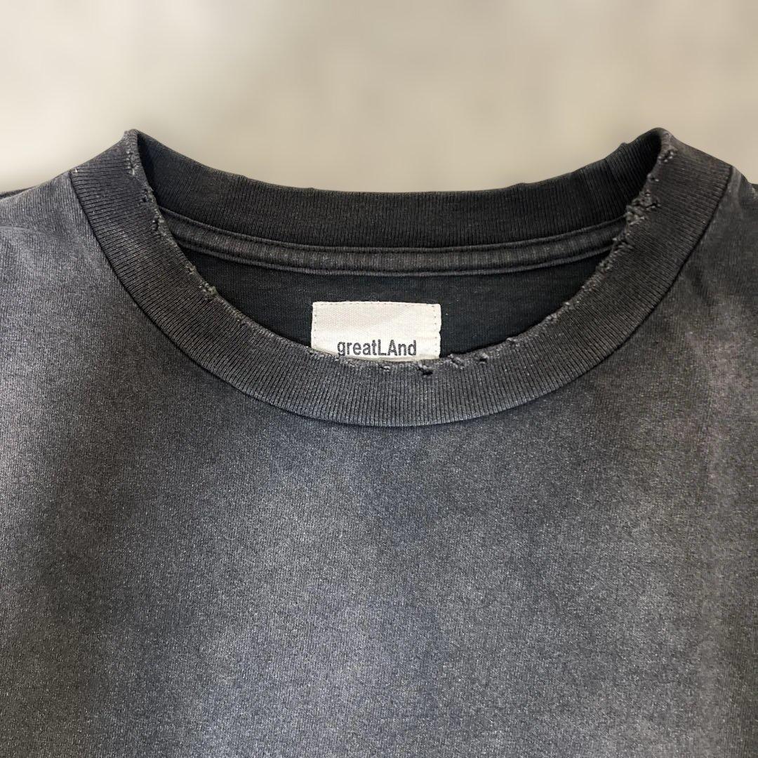 トップス greatLAnd JUDE CREWNECK TEE SUN FADE