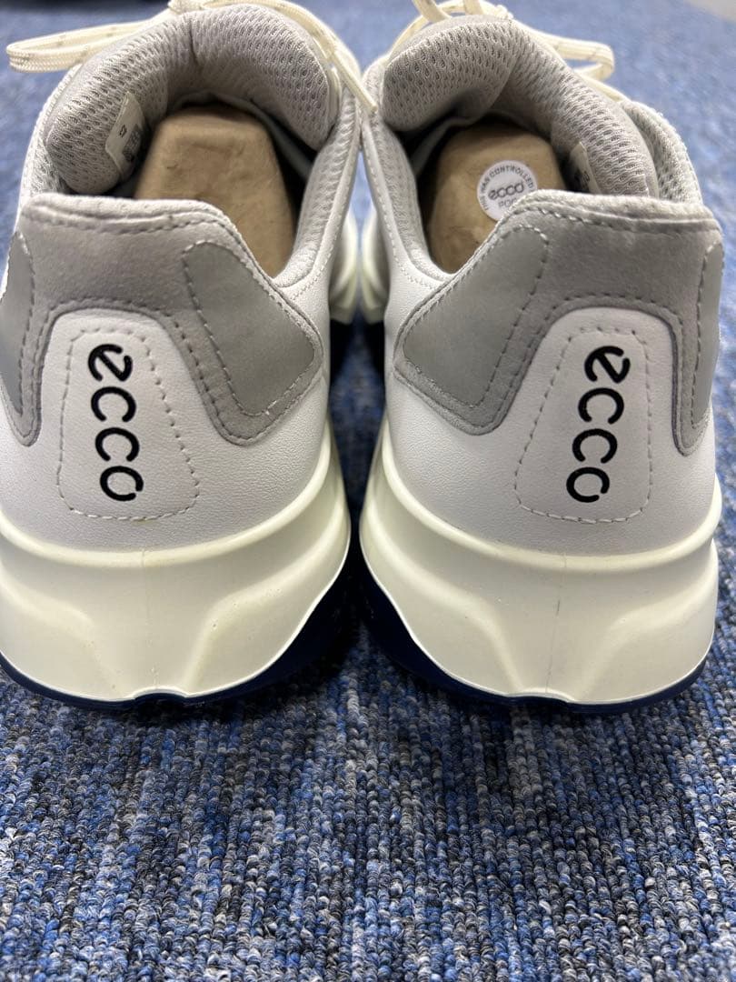★美品★Ecco ゴルフシューズ ホワイト/ネイビー