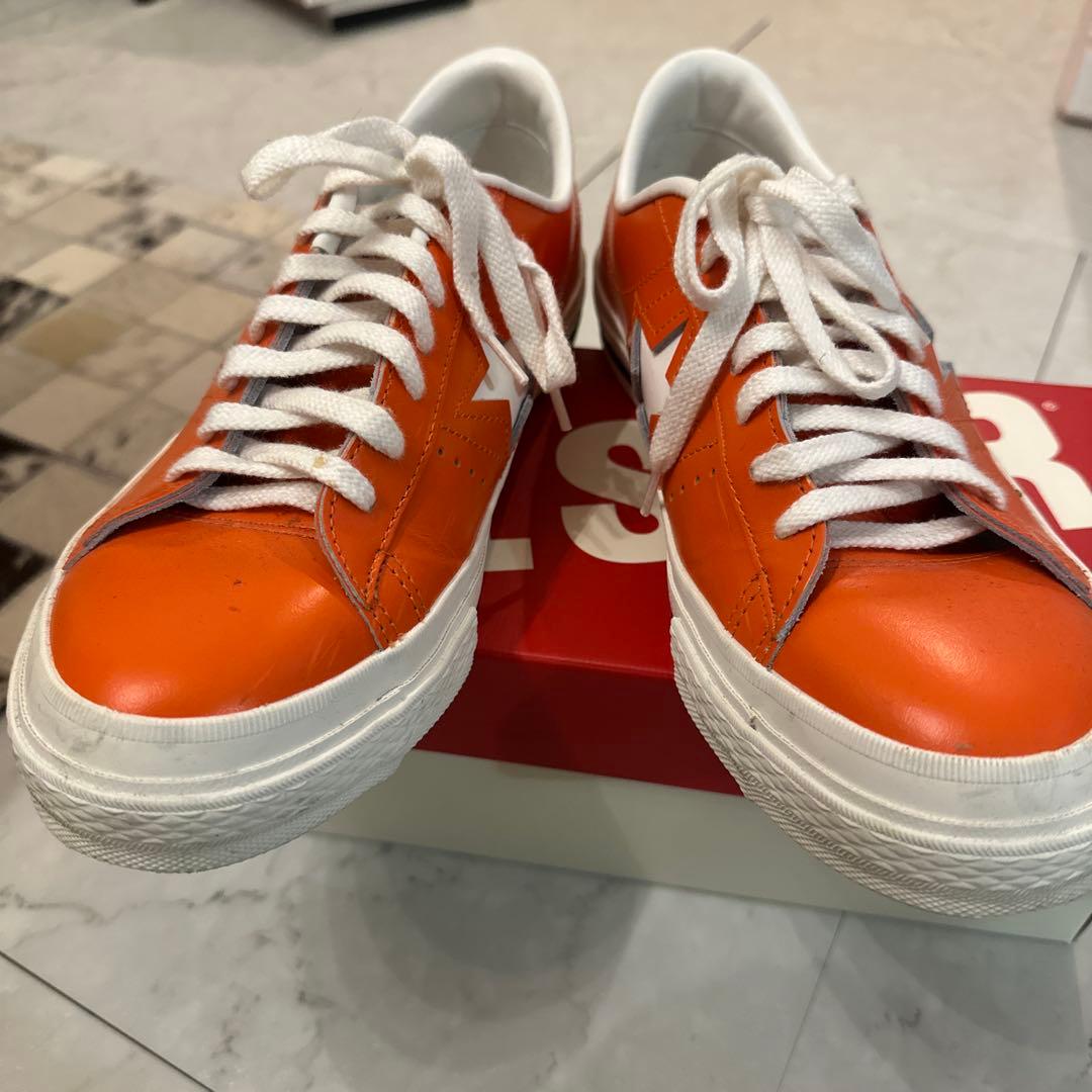 復刻版CONVERSE ONE STAR J ORANGE コンバース 24