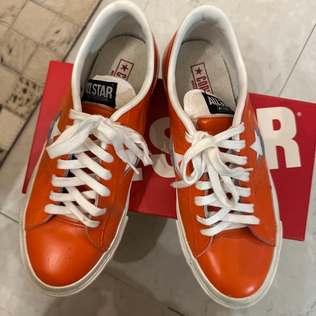 復刻版CONVERSE ONE STAR J ORANGE コンバース 24