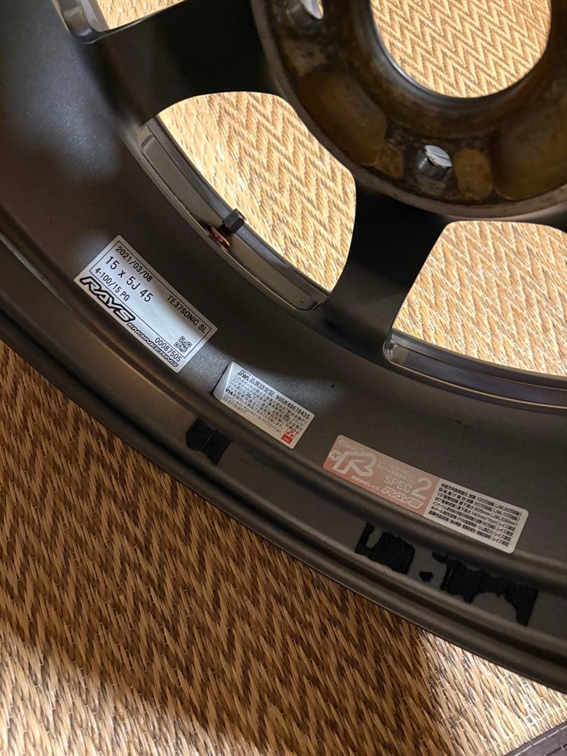 NARU　RAYS TE37 SONIC SL 15,16インチ 4本セッ