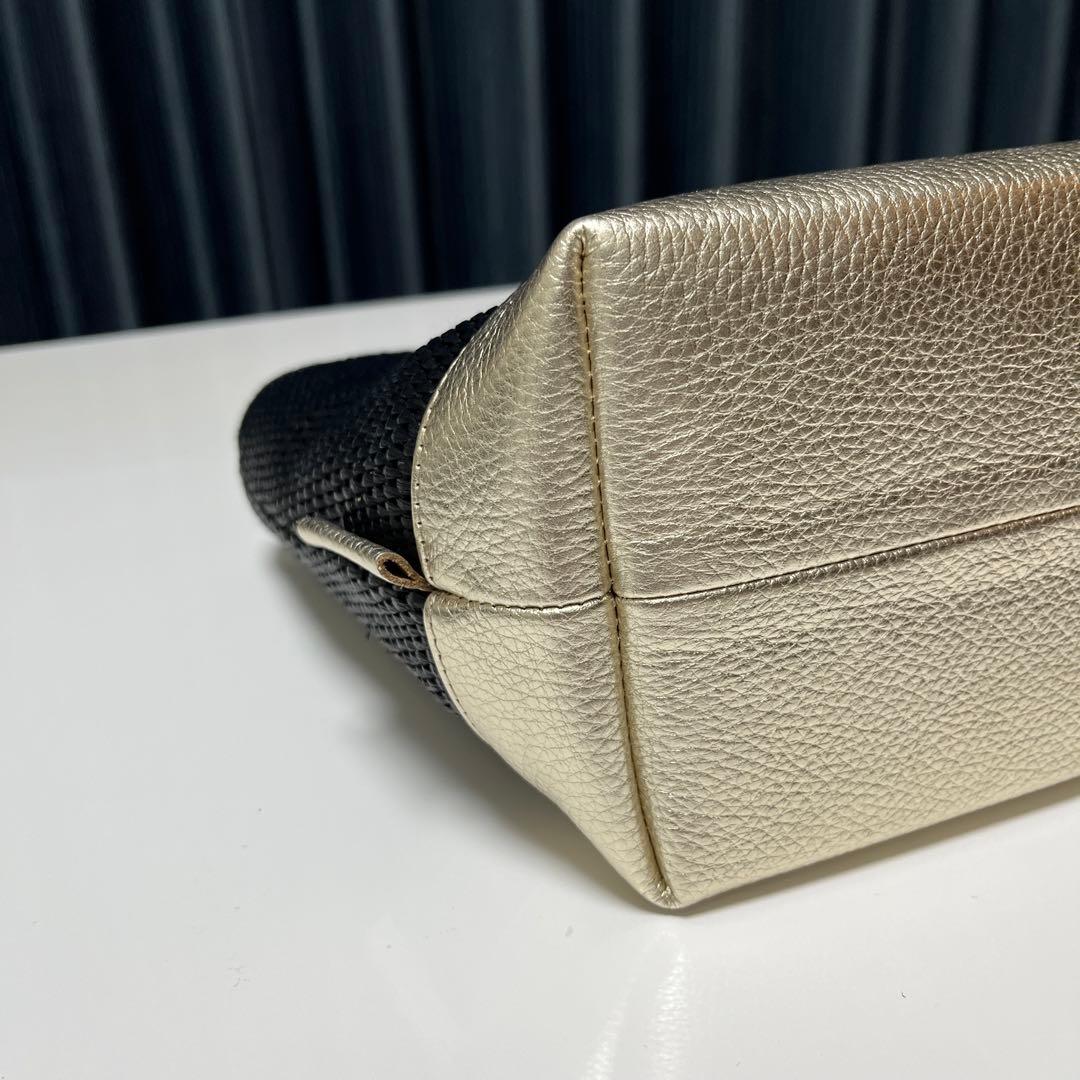 【Nanako様】サロンドアルファード　ラフィア調カゴ素材バッグ