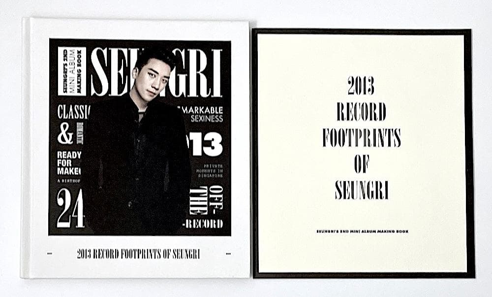 絶版本 SEUNGRI'S 2ND MINI ALBUM MAKING BOOK