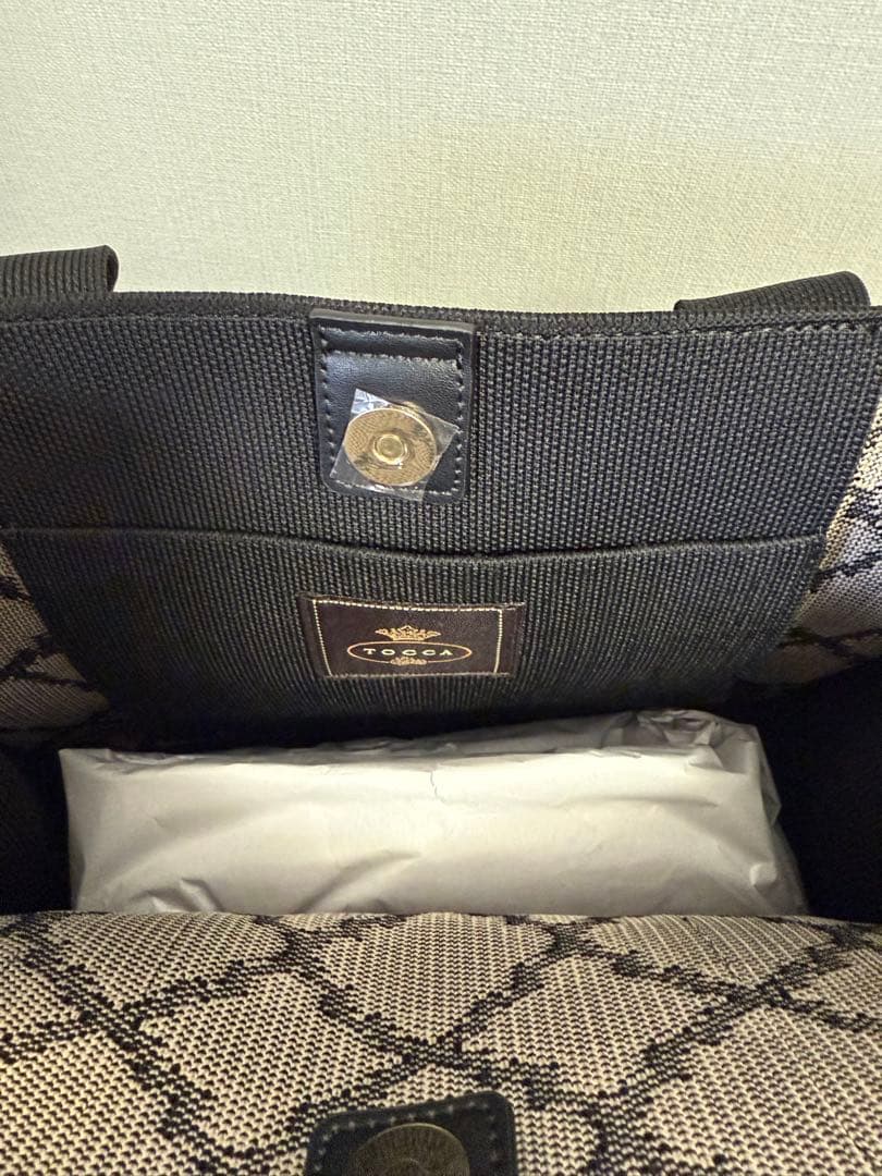 TOCCA 大人百花CHECKER CLOVER KNITBAG ニットバッグ