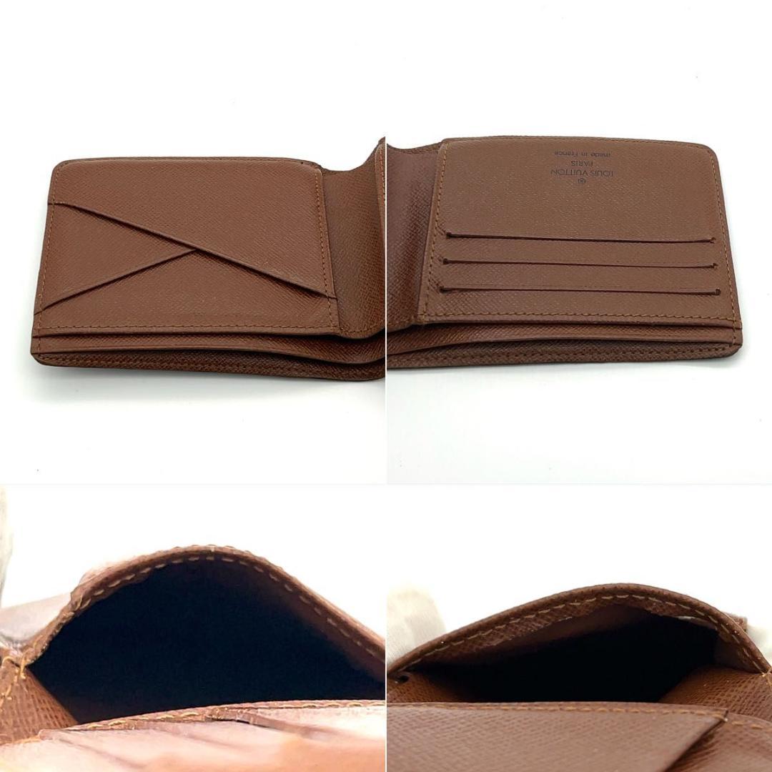 ルイヴィトン モノグラム 二つ折り財布 ミュルティプル イニシャル無 男女兼用