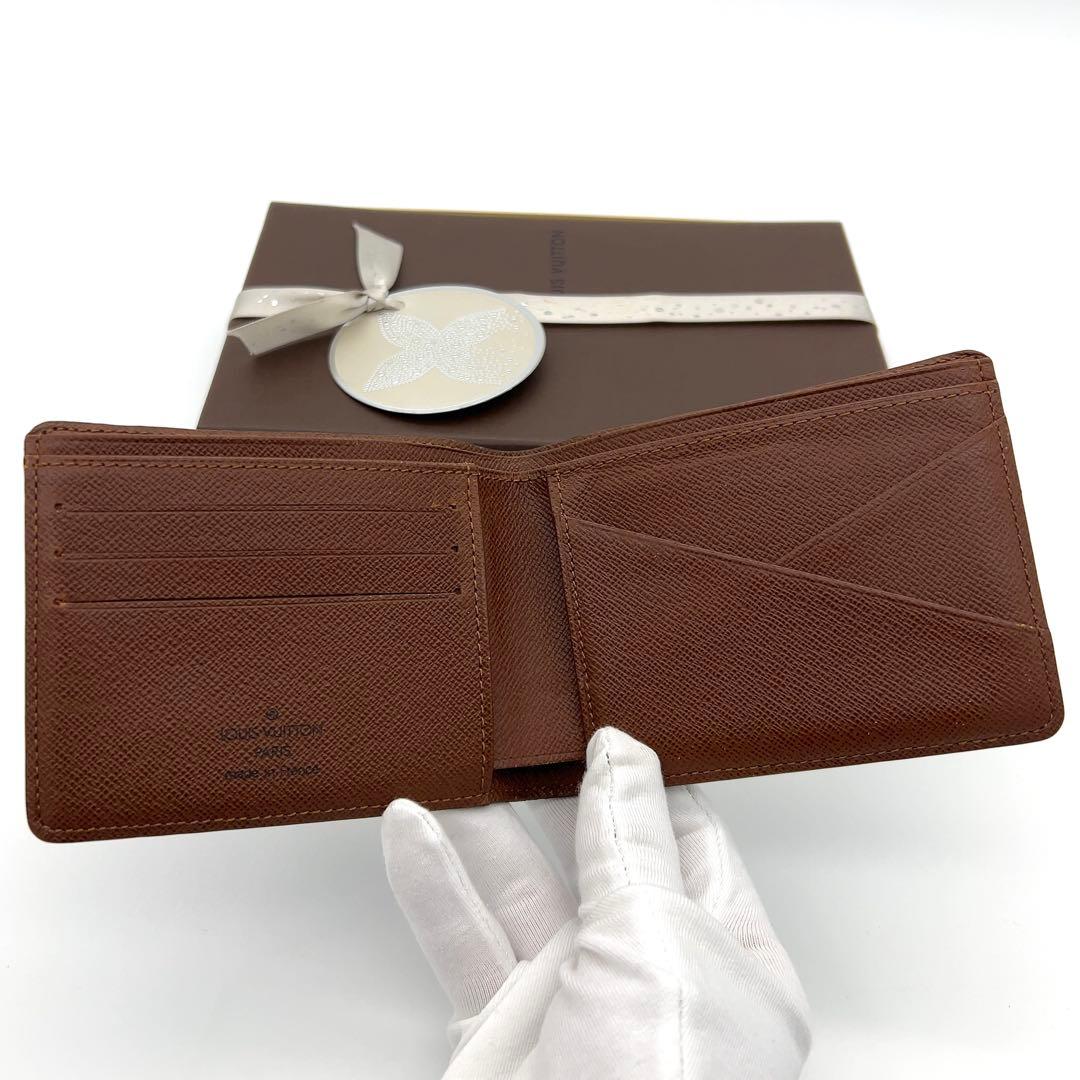 ルイヴィトン モノグラム 二つ折り財布 ミュルティプル イニシャル無 男女兼用