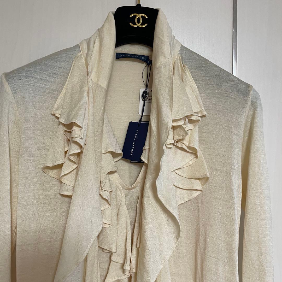 タグ付新品　RALPH LAURENラルフローレン　シルク　長袖カットソー　M