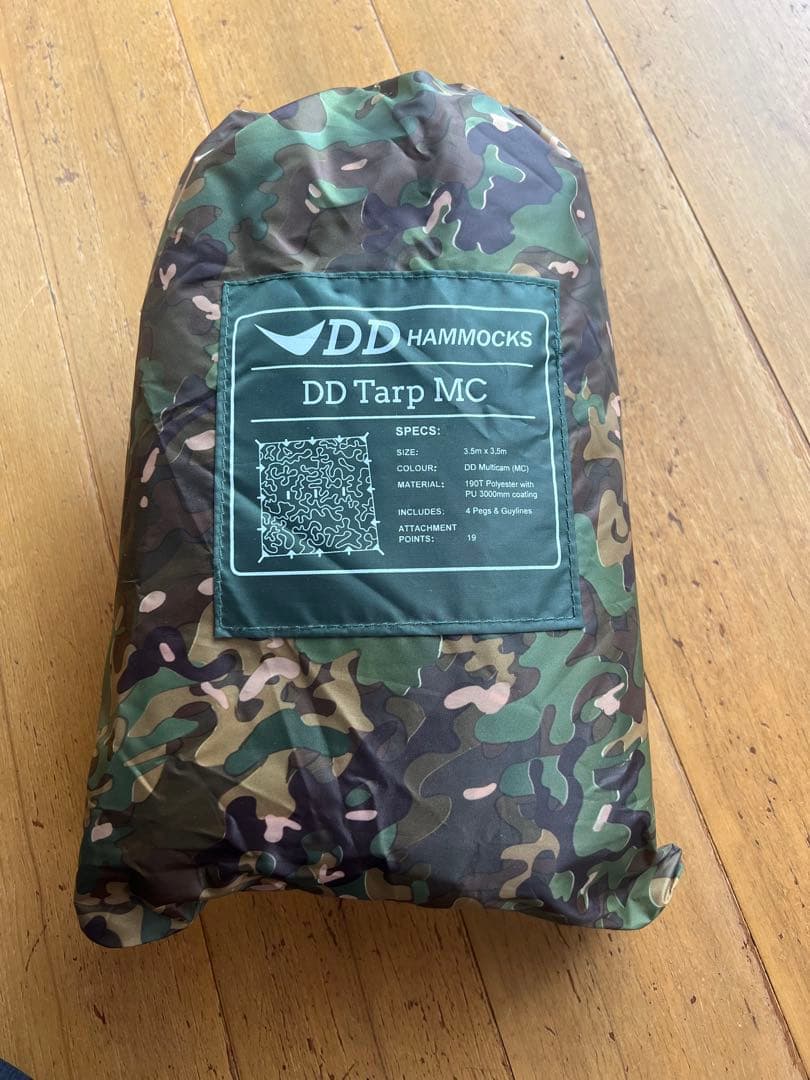 未使用 DD HAMMOCKS DD Tarp 3.5×3.5 マルチカム