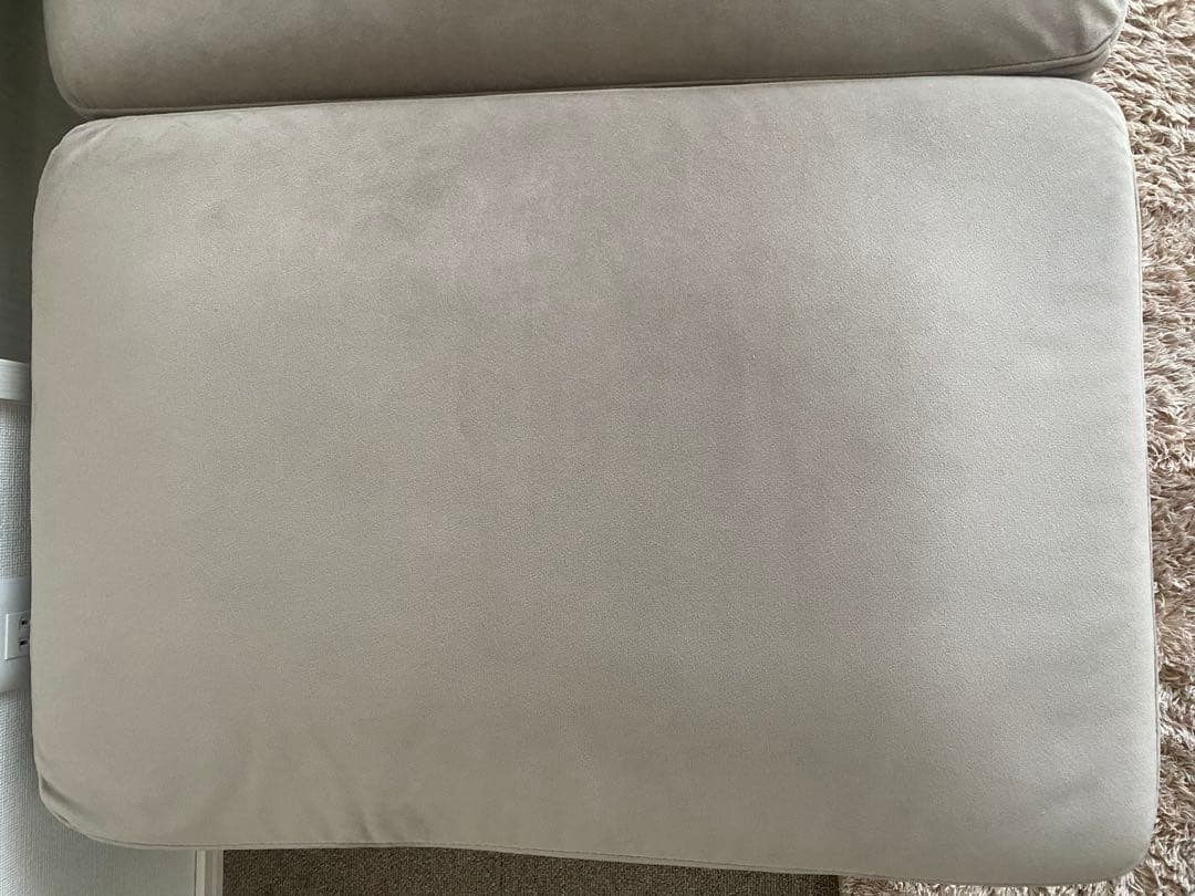 【値下げ】ベルベッド調　コンパクトソファ※カウチソファ部分のみ、オットマン別出品