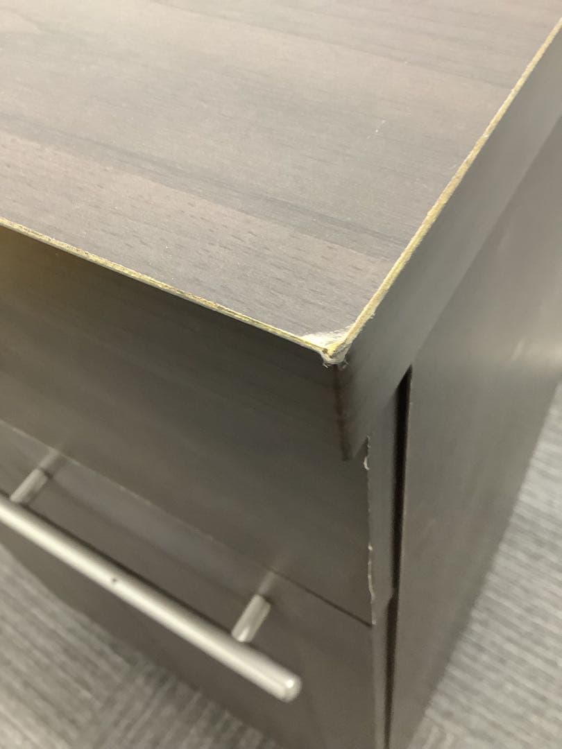 2分別可能なゴミ箱 ペールボックス 木目調 ダストボックス キャスター付き