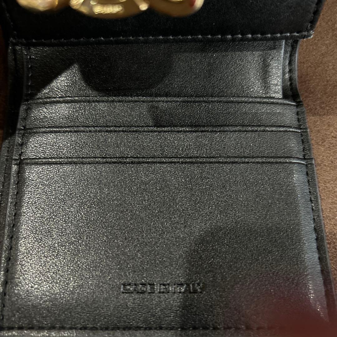 【ほぼ未使用】CELINE スモール フラップウォレット トリオンフ 黒