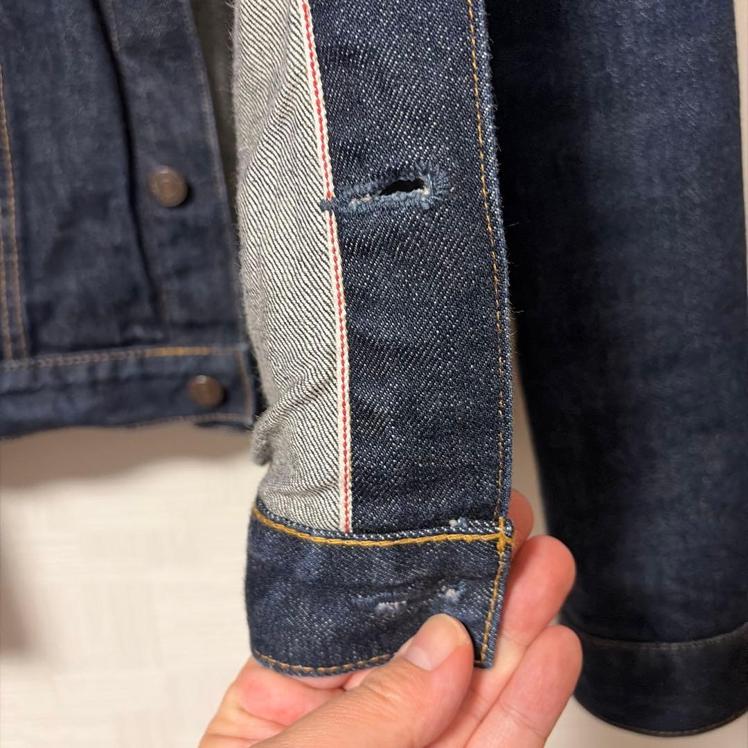EDWIN ３rd デニムジャケット L　セルビッジ　赤耳　Gジャン 505