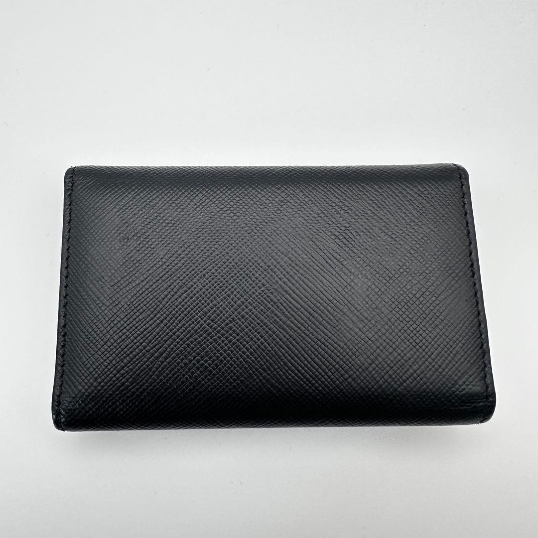 PRADA プラダ　4連キーケース　サフィアーノレザー　ゴールド金具 リング付き