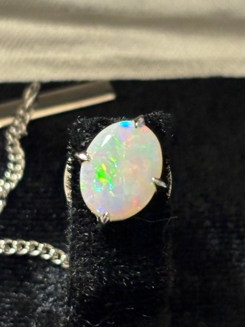 オパール オーバルカットネクタイピン ビンテージ