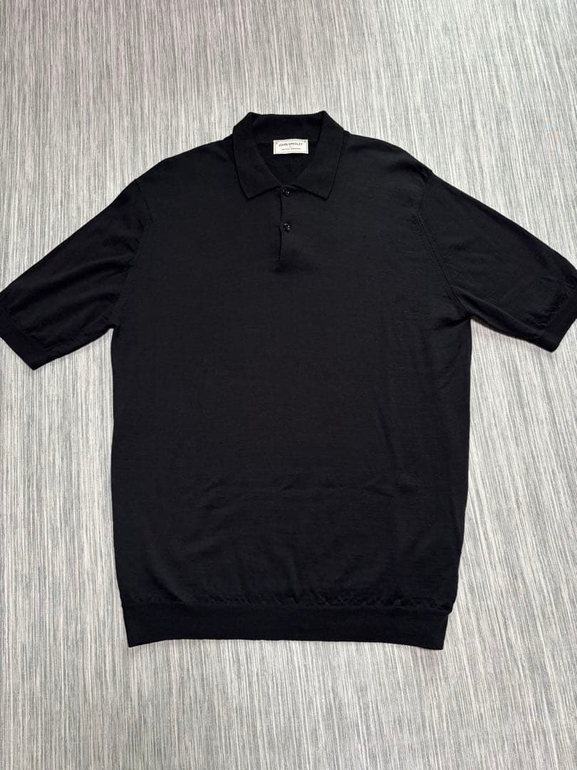 JOHN SMEDLEY ユナイテッドアローズ別注30G ウール ニットポロ