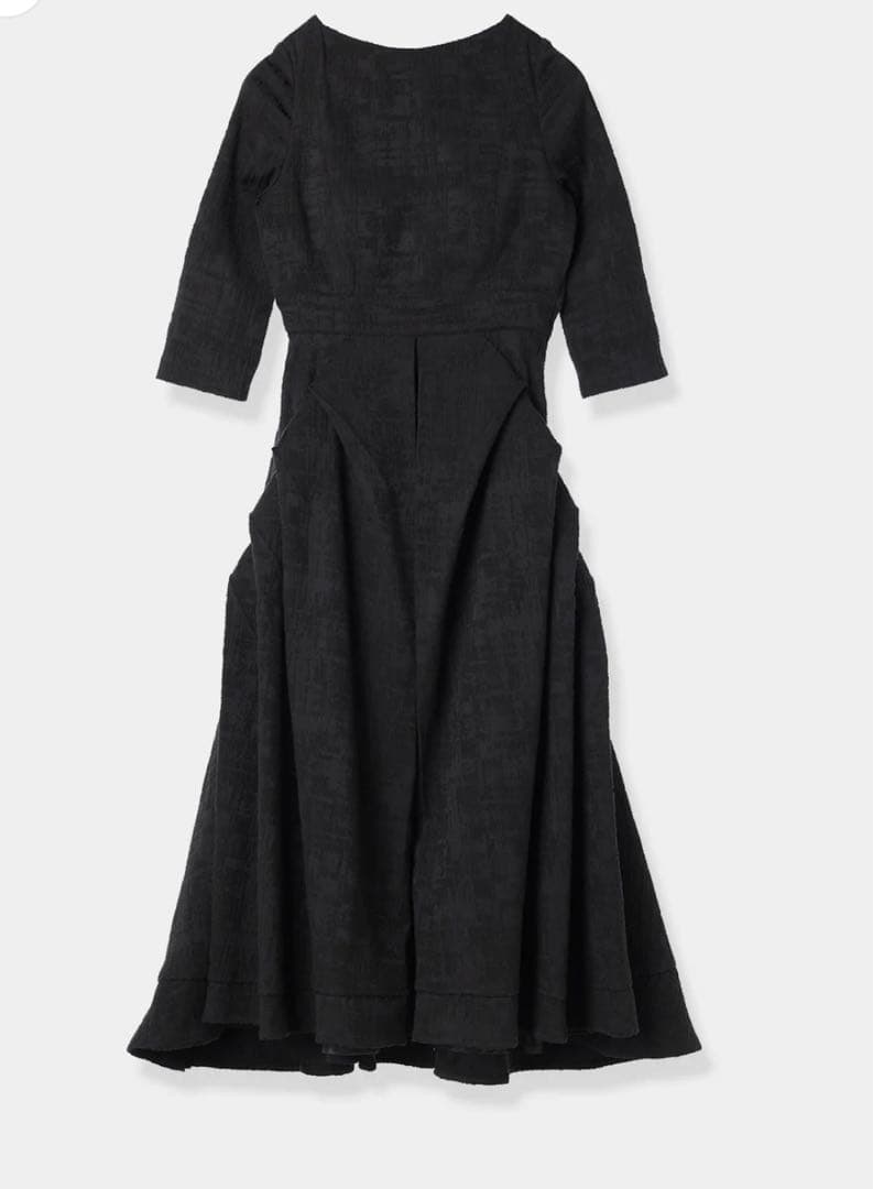 LAUBE BLANC ブラックロングドレス