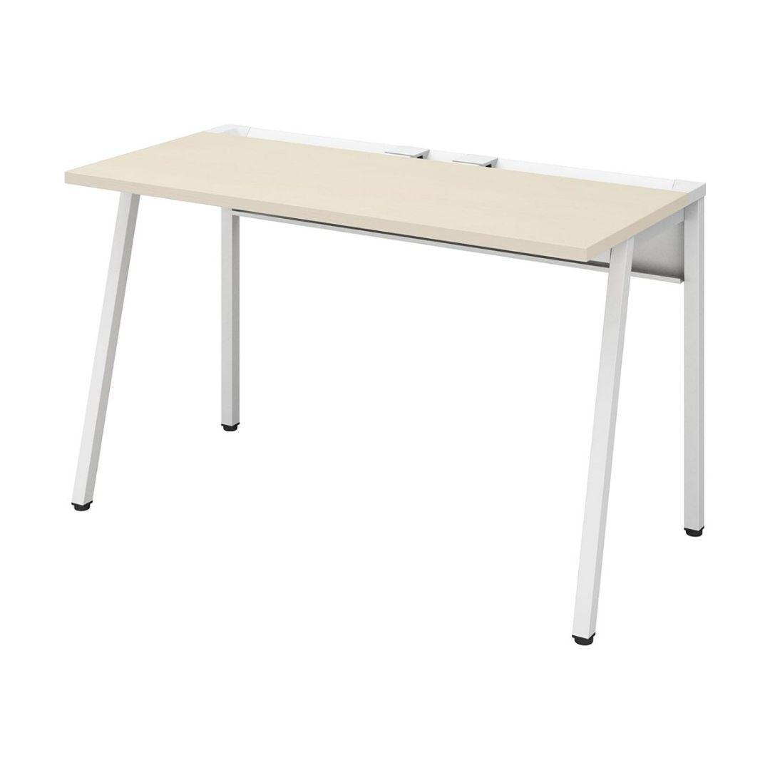 コクヨ LEAN W1200xD600 天板ナチュラル／本体ホワイト／引出し無し