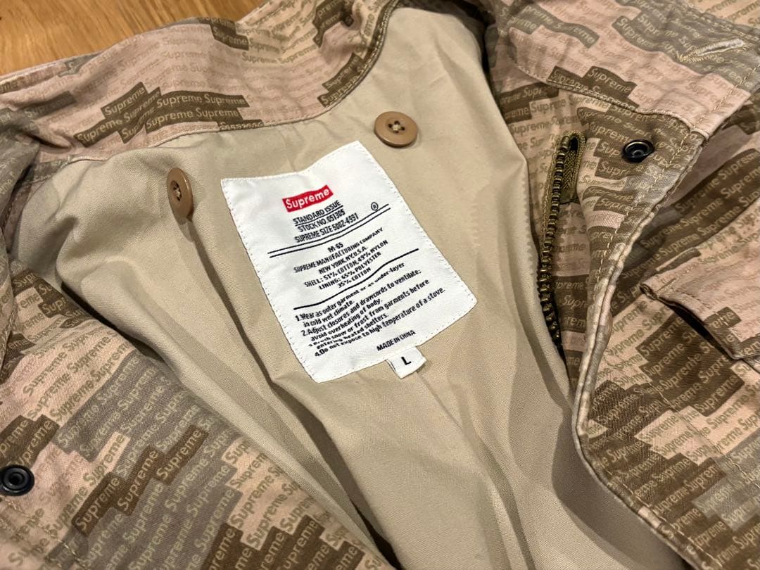 ジャケット・アウター Supreme Logo Camo M-65 Jacket