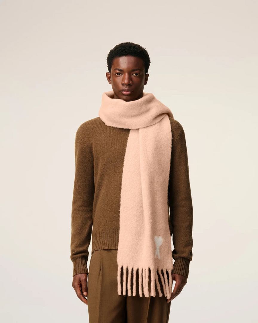 AMI DE COEUR アルパカマフラー ピンク