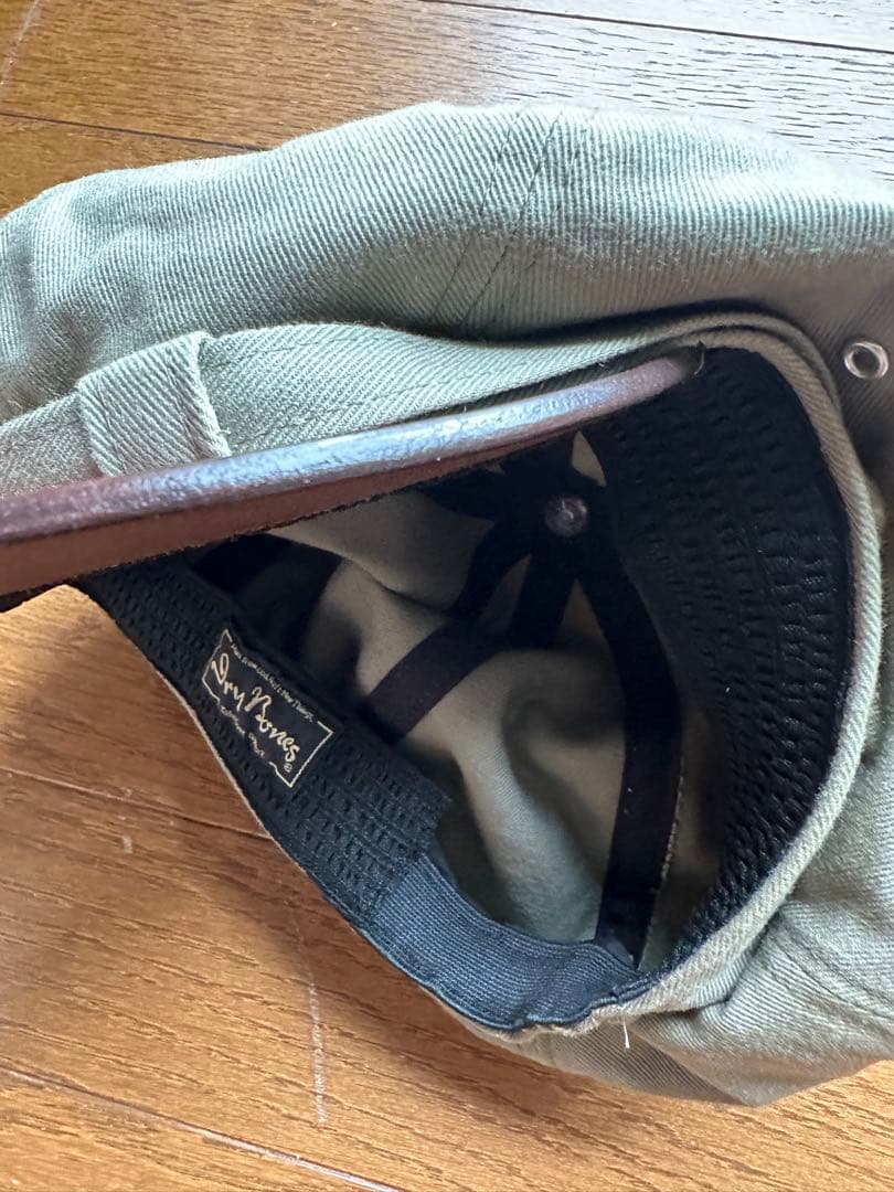 Dry Bones ジョニーキャップ キャスケット ドライボーンズ レザー切替