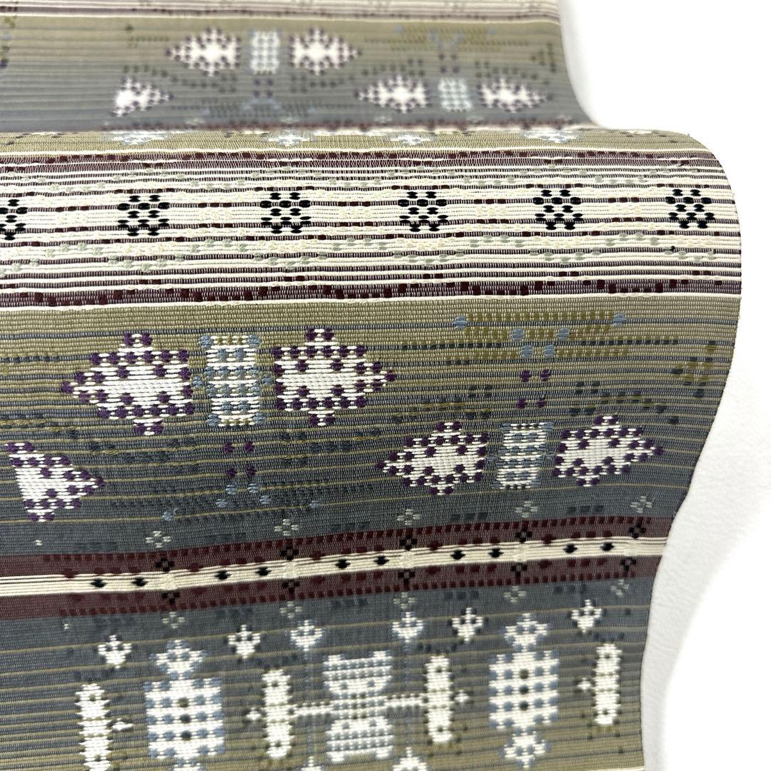 専用帯6216 4981 5787 三点セット ●高級 正絹 花織 六通 袋帯