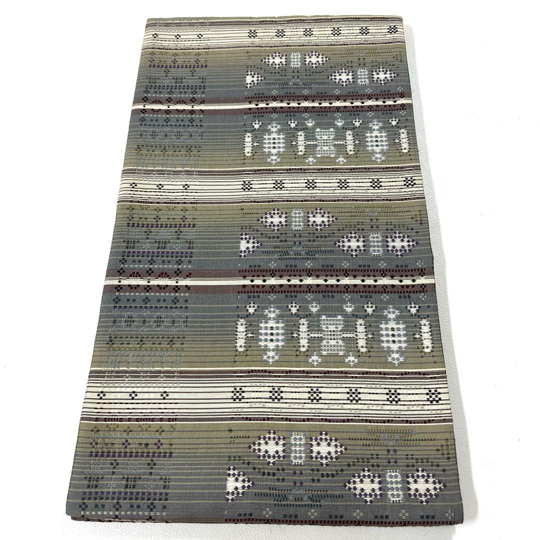 専用帯6216 4981 5787 三点セット ●高級 正絹 花織 六通 袋帯