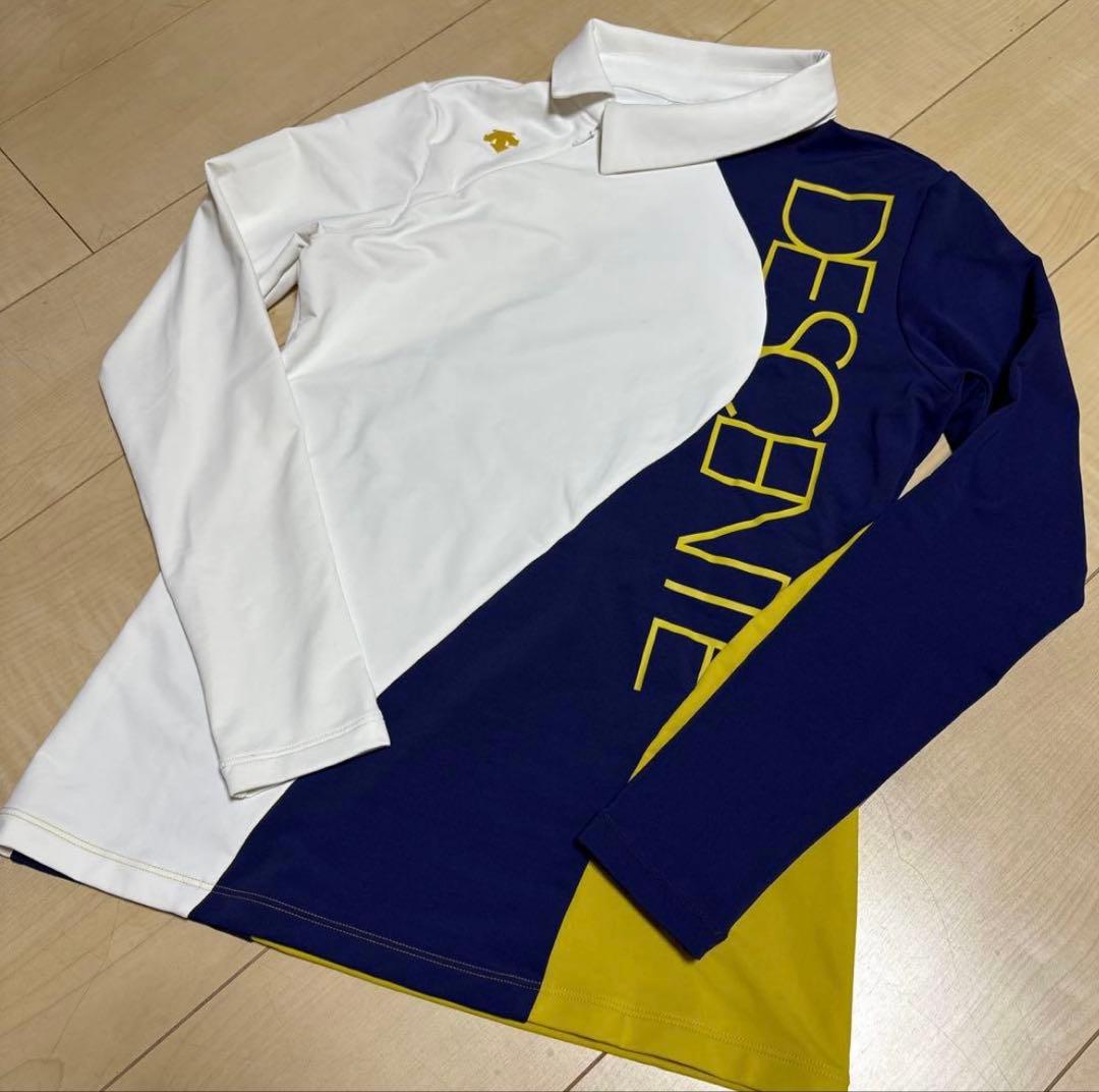 美品　デサント　ゴルフ　トップス　スカート　セットアップ　裏起毛　秋冬　L