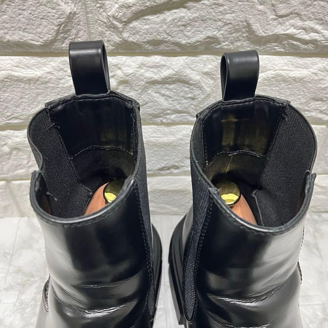 良品✨早い者勝ち✨ZARA❣️チェルシーブーツ 42 黒 厚底 サイドゴア