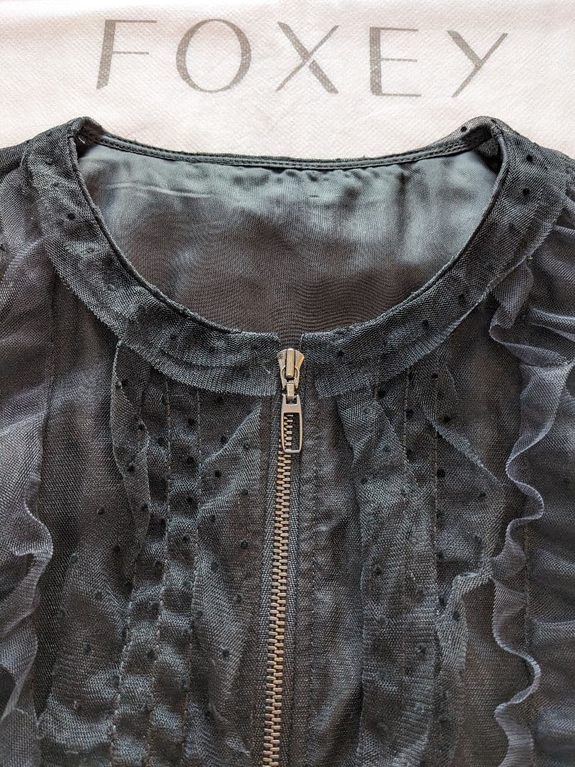 ★FOXEY \"Le Parc Top\" ブラックブラック 38