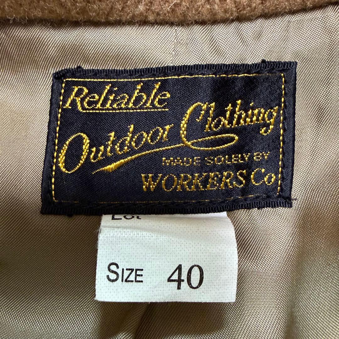 【極美品】ワーカーズ WORKERS ダッフルコート ヘリンボーン ベージュ L